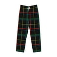 thumbnail image 1 of Lsque Buffalo Plaid Dark Green Print Men's Pajama Pants, Lounge Pant - Comfortable Home Wear,Elastic Waistband, Stylish Design-Medium, 1 of 9