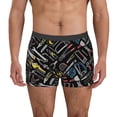 thumbnail image 1 of Lsque Building hand tools Pattern Men’s Total Support Pouch Boxer Briefs, X-Temp Cooling, Moisture-Wicking Underwear, Regular, Long-leg and Trunk-Medium, 1 of 5