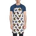 thumbnail image 1 of Lsque Bulldog Sunglasses Face Waterproof Apron Chef Aprons for Men Heavy Duty Chemical Work Apron Extra Long Grilling Aprons with Adjustable Bib Apron, 1 of 9