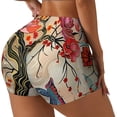 thumbnail image 1 of Lsque Butterflies And Flowers Painting Pattern High Waisted Biker Shorts for Women-Tummy Control Fitness Athletic Workout Running Yoga Gym Shorts,Moisture-Wicking-Large, 1 of 9
