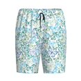thumbnail image 1 of Lsque Butterflies Mens Sleep Pajama Shorts,Short Pajama Pants, Cotton Ultra-Soft Knit-3X-Large, 1 of 9