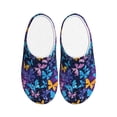 thumbnail image 1 of Lsque Butterflies Of The Starry Sky Pattern Womens Comfort Cotton on Scuff With Memory Foam and Anti-skid Sole Slipper-40/41, 1 of 7