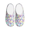 thumbnail image 1 of Lsque Butterflies on Polka Dots Pattern Womens Comfort Cotton on Scuff With Memory Foam and Anti-skid Sole Slipper-40/41, 1 of 7