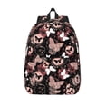 thumbnail image 1 of Lsque Butterflies1 Pattern Canvas Daypack, Durable Backpack, High-quality Versatile Backpack,Vintage Compact Backpack-Medium, 1 of 6