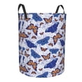 thumbnail image 1 of Lsque Butterflies1 pattern Laundry Hamper Basket, Tall Woven Rope Hamper Basket for Clothes, Lightweight Storage Basket, Collapsible Waterproof-Medium, 1 of 8