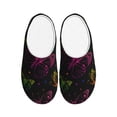 thumbnail image 1 of Lsque Butterfly Pattern Womens Comfort Cotton on Scuff With Memory Foam and Anti-skid Sole Slipper-44/45, 1 of 7