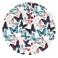 thumbnail image 1 of Lsque Butterfly Print Christmas Tree Skirt, Tree Skirt with Ties or Velcro, Perfect for Holiday Decorations, Halloween, and New Year-36", 1 of 7