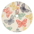 thumbnail image 1 of Lsque Butterfly Print Christmas Tree Skirt, Tree Skirt with Ties or Velcro, Perfect for Holiday Decorations, Halloween, and New Year-36", 1 of 7