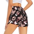 thumbnail image 1 of Lsque Butterfly Printed Women's Running Shorts with Liner Pockets,Elastic Quick Dry Workout Athletic Gym Yoga Shorts,Womens High Waist Shorts-Medium, 1 of 9