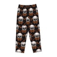 thumbnail image 1 of Lsque Butterfly Skull Print Women's Pajama Pants, Lounge Pant - Comfortable Home Wear,Elastic Waistband, Stylish Design-X-Large, 1 of 9