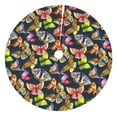 thumbnail image 1 of Lsque Butterfly Wild Insect Print Christmas Tree Skirt, Tree Skirt with Ties or Velcro, Perfect for Holiday Decorations, Halloween, and New Year-36", 1 of 7