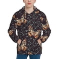 thumbnail image 1 of Lsque Butterfly1 Patten Youth Hoodie Sweatshirt Pullover with Kangaroo Pocket Boys and Girls Hoodie Warm Hoodie for Kids-X-Large, 1 of 6
