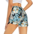 thumbnail image 1 of Lsque Butterflys Printed Women's Running Shorts with Liner Pockets,Elastic Quick Dry Workout Athletic Gym Yoga Shorts,Womens High Waist Shorts-XX-Large, 1 of 9