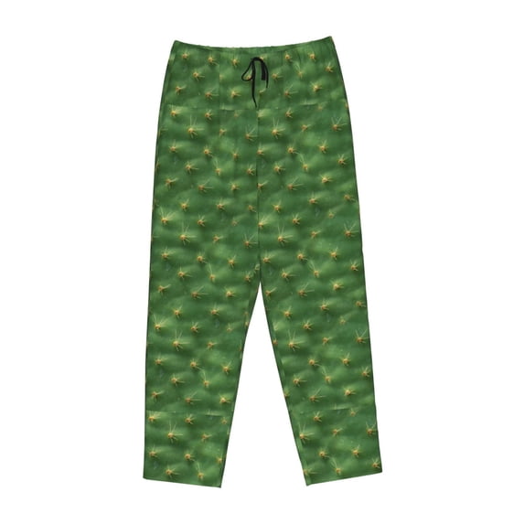 Lsque Cactus 3 Print Women's Pajama Pants, Lounge Pant - Comfortable Home Wear,Elastic Waistband, Stylish Design-XX-Large