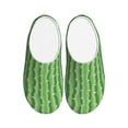 thumbnail image 1 of Lsque Cactus Pattern Womens Comfort Cotton on Scuff With Memory Foam and Anti-skid Sole Slipper-37/38, 1 of 7