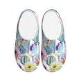 thumbnail image 1 of Lsque Cactus Pattern Womens Comfort Cotton on Scuff With Memory Foam and Anti-skid Sole Slipper-40/41, 1 of 7