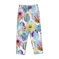thumbnail image 1 of Lsque Cactus1 Print Women's Pajama Pants, Lounge Pant - Comfortable Home Wear,Elastic Waistband, Stylish Design-Small, 1 of 9