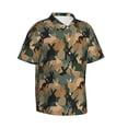 thumbnail image 1 of Lsque Camouflage Rabbit pattern Hawaiian Shirt for Men, Unisex Summer Beach Casual Short Sleeve Button Down Shirts-X-Large, 1 of 9