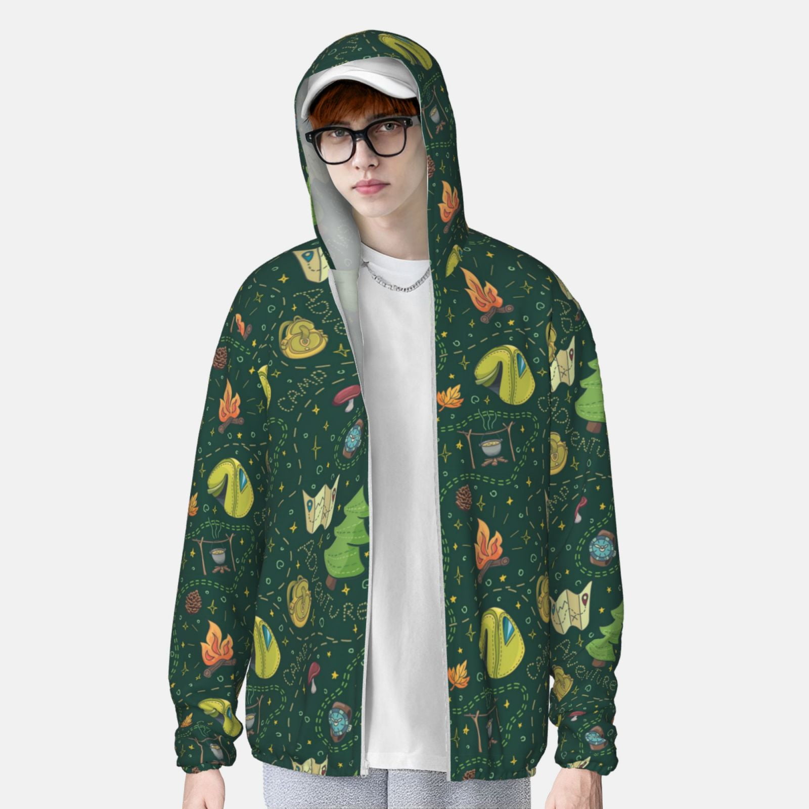 Lsque Camp In The Forest UPF 50+ Lightweight Sun Protection Men's Women