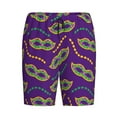 thumbnail image 1 of Lsque Carnival Masks and Beads Mens Sleep Pajama Shorts,Short Pajama Pants, Cotton Ultra-Soft Knit-Small, 1 of 9