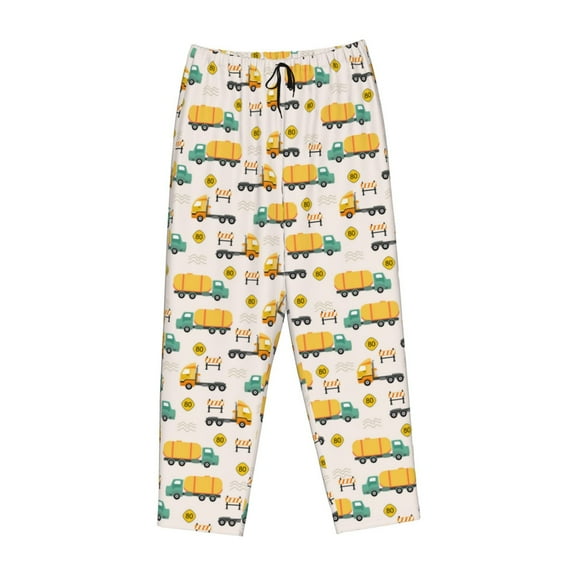 Lsque Cars Print Women's Pajama Pants, Lounge Pant - Comfortable Home Wear,Elastic Waistband, Stylish Design-Small