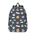 thumbnail image 1 of Lsque Cartoon Animals Pattern Canvas Daypack, Durable Backpack, High-quality Versatile Backpack,Vintage Compact Backpack-Medium, 1 of 6