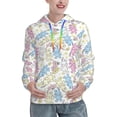 thumbnail image 1 of Lsque Cartoon Bunny Pattern Casual Women's Hoodie,Hooded Sweatshirt with Kangaroo Pocket,Pullover Hoodie with Eye-catching Drawstrings-XX-Large, 1 of 7
