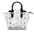 thumbnail image 1 of Lsque Cartoon Bunny Pattern Leather Rivet Shoulder Bag – Elegant Genuine Leather & Microfiber PU Crossbody with Detachable Adjustable Strap, 1 of 5