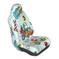 thumbnail image 1 of Lsque Cartoon Car Racing Pattern Car Seat Covers for Front Seats , Waterproof Seat Covers for Cars, Sporty Front Seat Covers,Car Seat Cover Protector Front Seats, 1 of 5