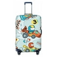 thumbnail image 1 of Lsque Cartoon Car Racing Printed Luggage Cover, Travel Luggage Protector,Scratch and Dirt Resistant, Fits 18-32 Inch Luggage - Large, 1 of 9