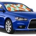 thumbnail image 1 of Lsque Cartoon Carrot Car Windshield Sun Shade | Accordion Folding Style Auto Shade for Car Truck SUV Van | Blocks UV Rays Sun Visor Protector | Medium, 1 of 7