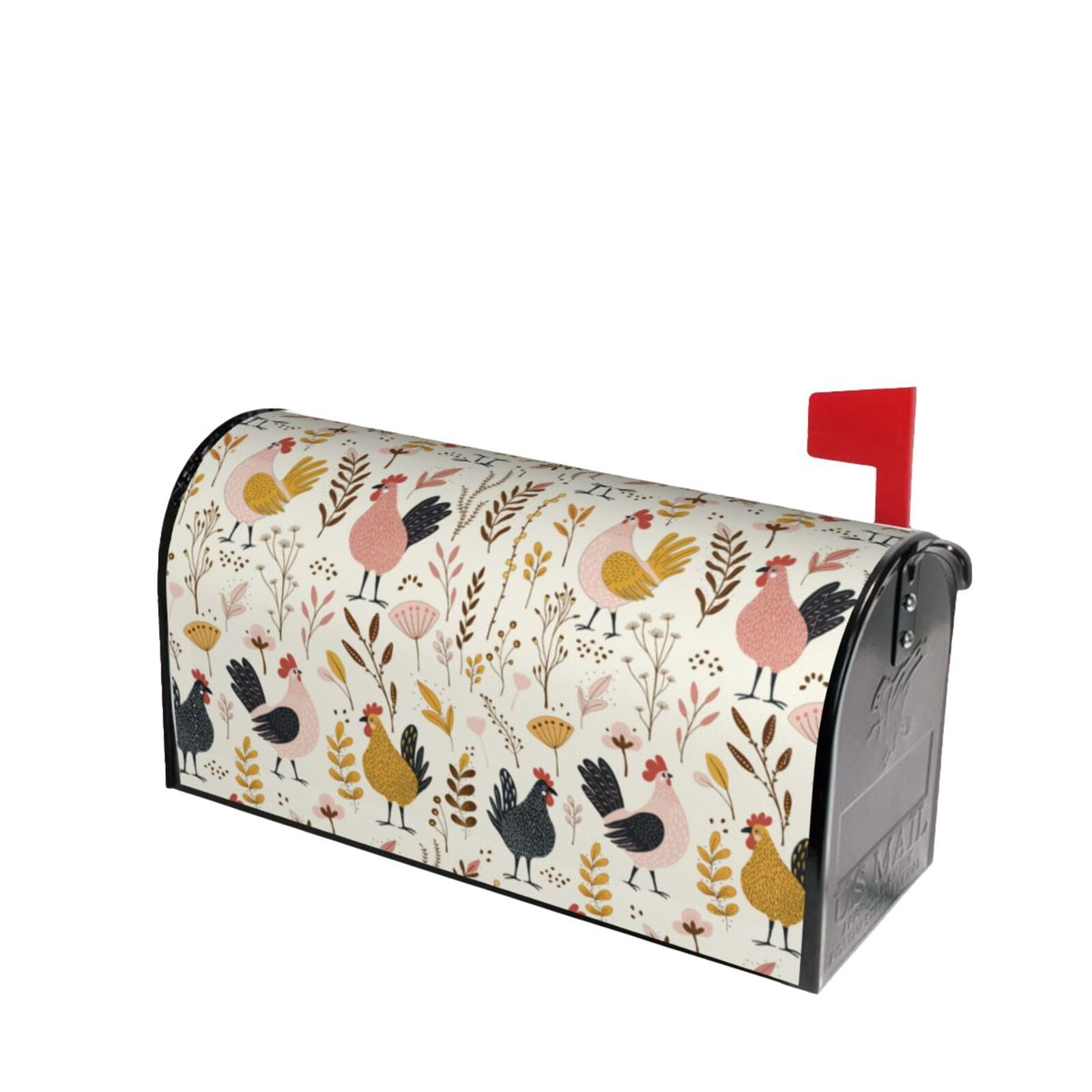 Lsque Cartoon Chickens Mailbox Cover Standard Size ,Magnetic Mailbox ...