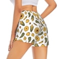 thumbnail image 1 of Lsque Cartoon Corn Pumpkin Sunflower Printed Women's Running Shorts with Liner Pockets,Elastic Quick Dry Workout Athletic Gym Yoga Shorts,Womens High Waist Shorts-XX-Large, 1 of 9