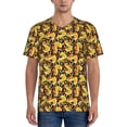 thumbnail image 1 of Lsque Cartoon Ducks Pattern Mens Polo Golf Shirts Funny Graphics Shorts Sleeve Button Shirts Baseball T-shirt-3X-Large, 1 of 7
