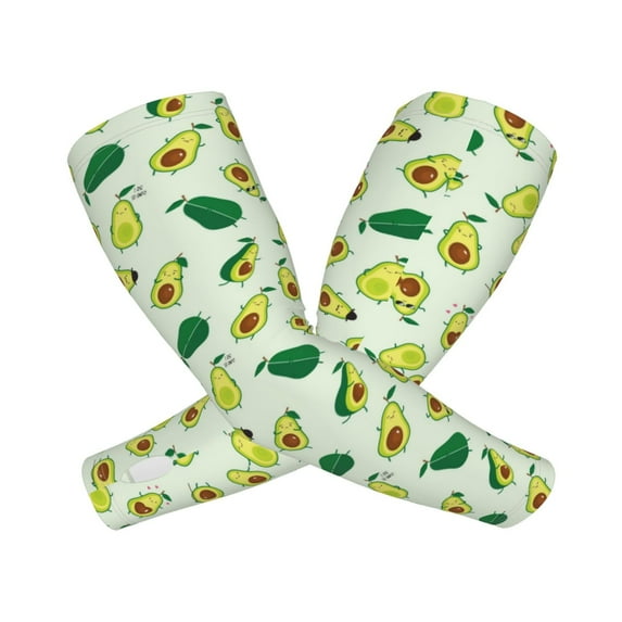 Lsque Cartoon Fruit Cooling Arm Sleeves for Men & Women -Compression Sleeves to Cover Arms for Working,Sun Sleeves for UV Protection,Breathable, Moisture-Wicking