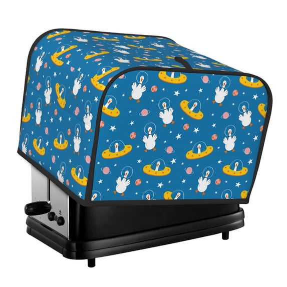 Lsque Cartoon Goose Print 4 Slice Toaster Cover , Kitchen Appliance Dustproof Protector , Toaster Protector Dustproof Kitchen Appliance Cover
