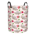 thumbnail image 1 of Lsque Cartoon Koala Bear pattern Laundry Hamper Basket, Tall Woven Rope Hamper Basket for Clothes, Lightweight Storage Basket, Collapsible Waterproof-Small, 1 of 8