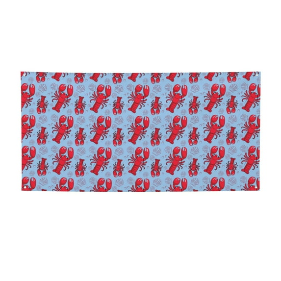 Lsque Cartoon Lobsters 2 Pattern Party Banner, Festive Banner , Holiday Celebrations and Events for Carnival Birthday Party Festival Decorations-Medium