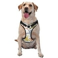 thumbnail image 1 of Lsque Cartoon Monkey Dog Harness, No-Pull Pet Harness with 2 Leash Clips, Adjustable Soft Padded Dog Vest with Easy Control Handle for Large Dogs-, 1 of 9