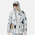 thumbnail image 1 of Lsque Cartoon Planets UPF 50+ Lightweight Sun Protection Men's Women's Long Sleeve Shirt, Hoodie Performance -Medium, 1 of 9