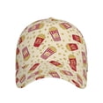 thumbnail image 1 of Lsque Cartoon Popcorn Baseball Cap Trucker Low Profile Hat Golf Dad Hat Adjustable Original Classic Unconstructed Plain Cap Men Women, 1 of 9