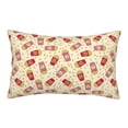 thumbnail image 1 of Lsque Cartoon Popcorn Pattern Pillow Case – Soft & Cozy Throw Pillow Cover, Hypoallergenic Cushion Case for Sleeping Women with Envelope Closure-20"x30", 1 of 6