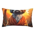 thumbnail image 1 of Lsque Cartoon Puppy Sunset Pattern Pillow Case – Soft & Cozy Throw Pillow Cover, Hypoallergenic Cushion Case for Sleeping Women with Envelope Closure-14"x20", 1 of 6