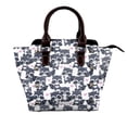 thumbnail image 1 of Lsque Cartoon Raccoon Pattern Leather Rivet Shoulder Bag – Elegant Genuine Leather & Microfiber PU Crossbody with Detachable Adjustable Strap, 1 of 5