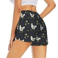 thumbnail image 1 of Lsque Cartoon Rooster Printed Women's Running Shorts with Liner Pockets,Elastic Quick Dry Workout Athletic Gym Yoga Shorts,Womens High Waist Shorts-X-Large, 1 of 9