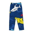 thumbnail image 1 of Lsque Cartoon Shark Print Women's Pajama Pants, Lounge Pant - Comfortable Home Wear,Elastic Waistband, Stylish Design-XX-Large, 1 of 9