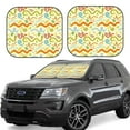 thumbnail image 1 of Lsque Cartoon Snake8 2 PCS Windshield Sun Shade | CarFoldable Window Covers | Car Accessories Reflect UV for Universal Cars SUV Truck | Small, 1 of 7