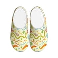 thumbnail image 1 of Lsque Cartoon Snake8 Pattern Womens Comfort Cotton on Scuff With Memory Foam and Anti-skid Sole Slipper-37/38, 1 of 7