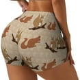 thumbnail image 1 of Lsque Cartoon Squirrel Pattern High Waisted Biker Shorts for Women-Tummy Control Fitness Athletic Workout Running Yoga Gym Shorts,Moisture-Wicking-, 1 of 9
