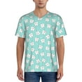 thumbnail image 1 of Lsque Cartoon Teeth1 Pattern Mens Polo Golf Shirts Funny Graphics Shorts Sleeve Button Shirts Baseball T-shirt-3X-Large, 1 of 7